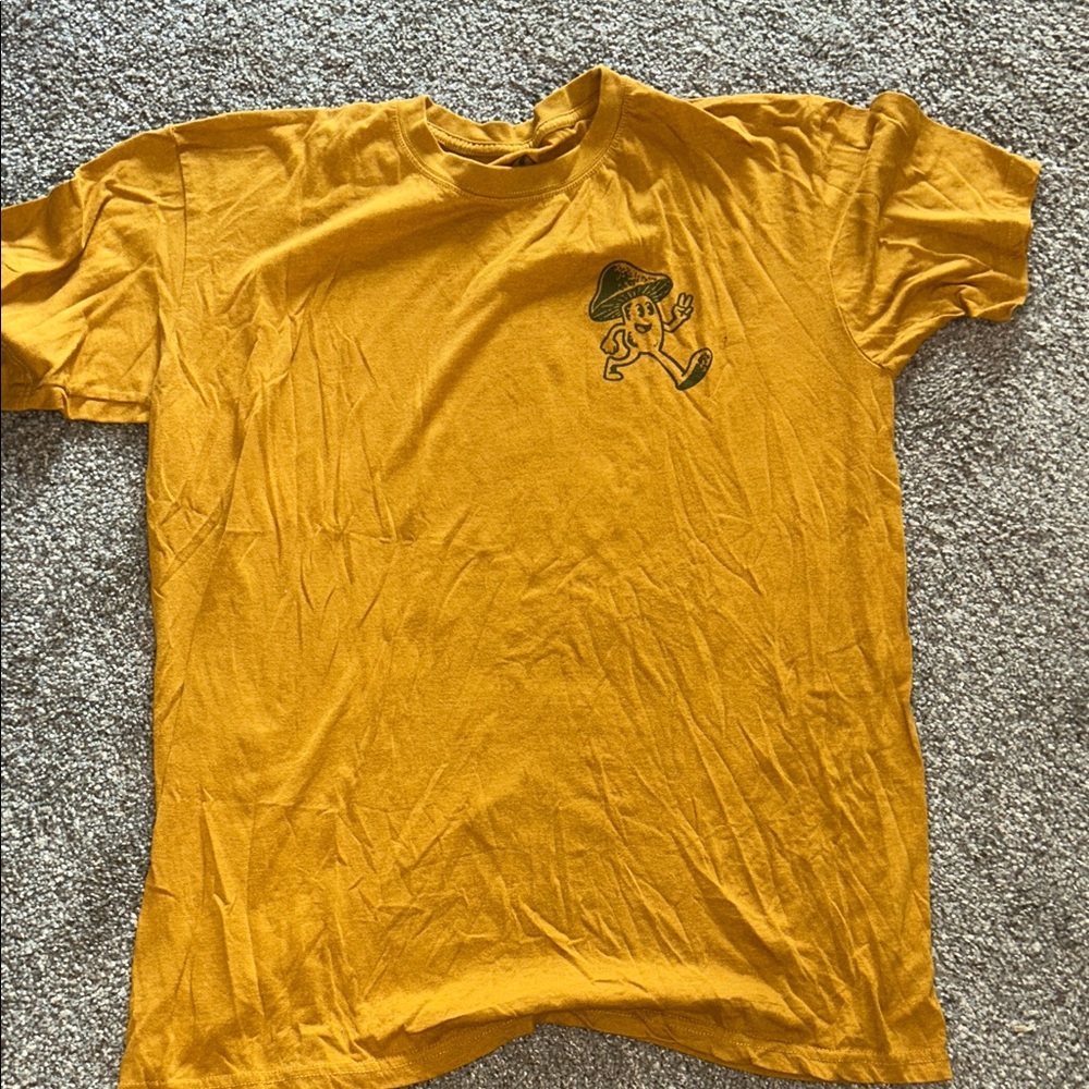 Men's Mustard Graphic T-Shirt